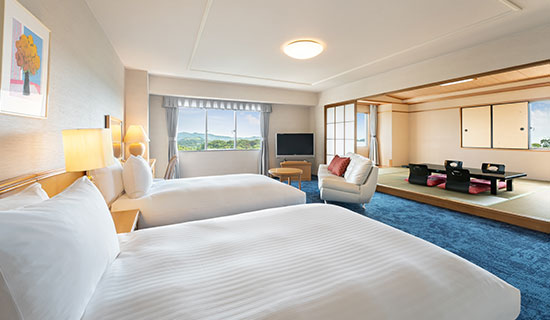 Classic Junior Suite, Japanese-Western style, 2 single beds and 4 futon beds