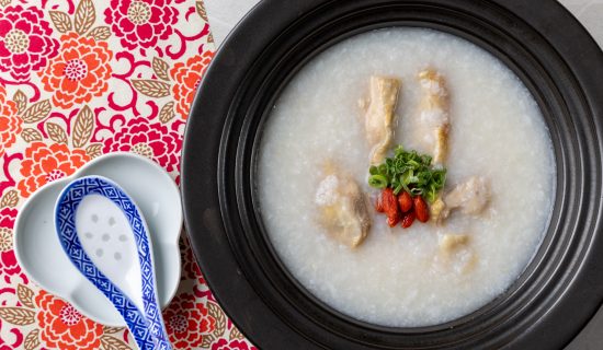 <Chinese porridge of Munakata chicken>　Buffet Menu| Mercure Fukuoka Munakata Resort & Spa